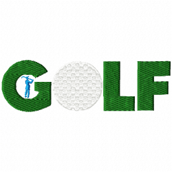 Golf Embroidery Design 9